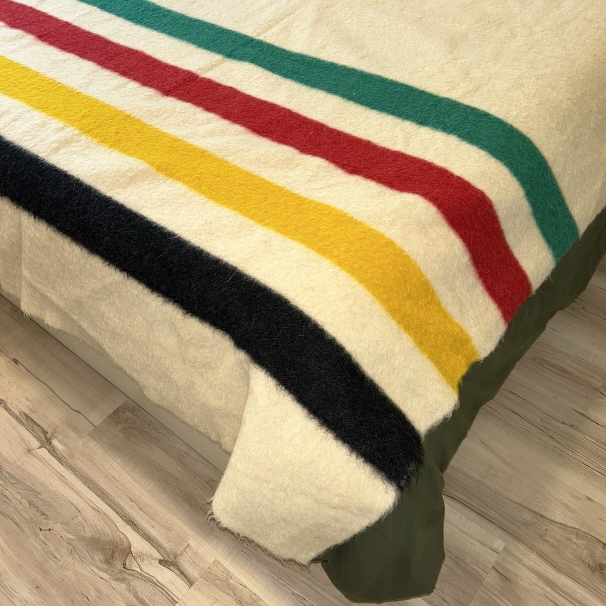 Vintage 50's Hudson's Bay Co 4 Point Full Double MCM England Wool