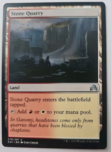 MTG Magic The Gathering Card Stone Quarry Land Shadows Over Innistrad 2016 - Picture 1 of 2