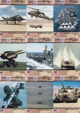 16 CARD PRO SET DESERT STORM MILITARY ASSET LOT.