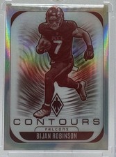 2025 Panini Phoenix #2 Bijan Robinson Contours Silver - ATL Falcons