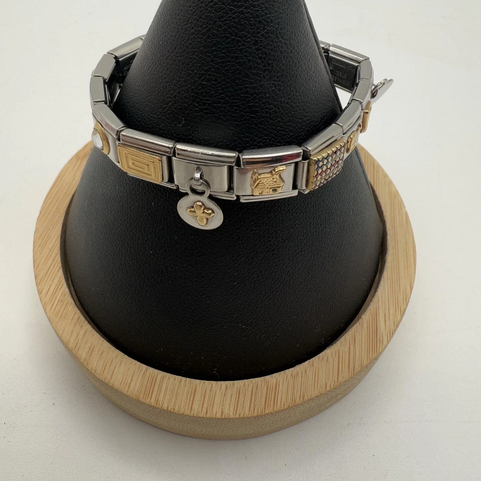 Pulsera Zoppini Italia Acero Inoxidable Dije Madrina Oro Mujer Joyería Regalo Foto 2 de 4