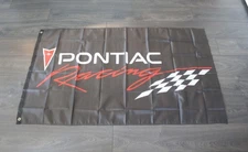Pontiac Racing Banner Flag GTO Firebird Trans Am Garage Mechanic Man Cave