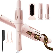 3IN1 Portable Automatic Hair Curler Iron Beach Wave Curling Wand Dual Voltage