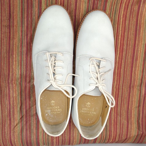 Brooks Brothers Oxford Classic Herren 9,5 D Creme NuBucks Wildleder - Bild 6 von 12