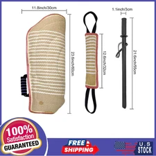 Dog Bite Training Set Dog Bite Sleeve Arm with Whip Agitation Stick