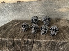 Modern Skull Cufflinks  Dress Studs Tuxedo Shirt Buttons x4