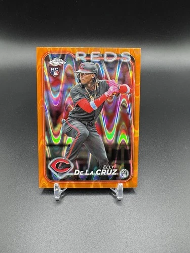 Elly De La Cruz - 2024 Topps Chrome 🔥 Orange Wave Refractor /25 (RC) 🔥