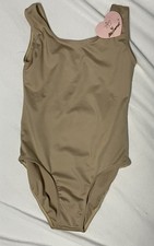 Beige Nude Tan Leotard NWT Size 140 Girls Tank Dance