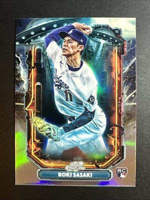 2025 Topps Chrome Cosmic Baseball Roki Sasaki Extraterrestrial Talent RC #ET-23