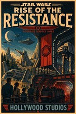 Star Wars Rise of the Resistance Hollywood Studios Attraction Ride Disney Poster