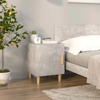 Nachttisch Betongrau Holzwerkstoff Mit Schublade Kommode Schlafzimmer