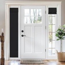 Blackout Door Curtains - Sidelight Window Curtain Privacy Thermal Insulated S...