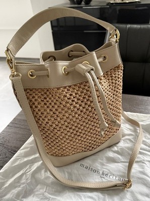 Maison Heritage Damenhandtasche Materialmix kaum getragen mit Schutzbeutel