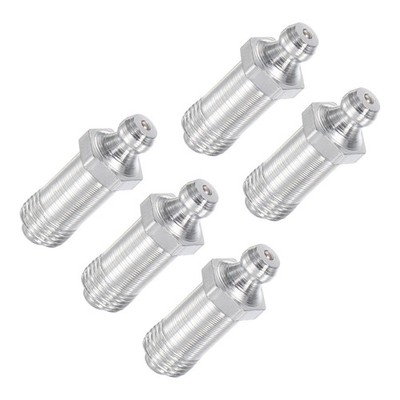 5Pcs G1/8 Thread 11mm Width Hydraulic Grease Fitting Assortment for Repair
