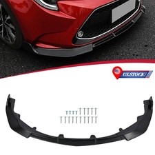 For Toyota Corolla Sedan LE XLE 2020-2026 Matt Black Front Bumper Lip Splitter