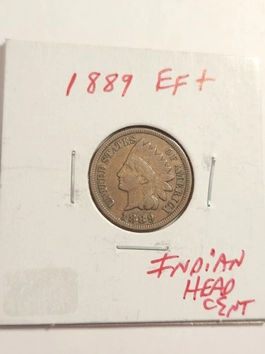 1889 EF+ INDIAN HEAD CENT