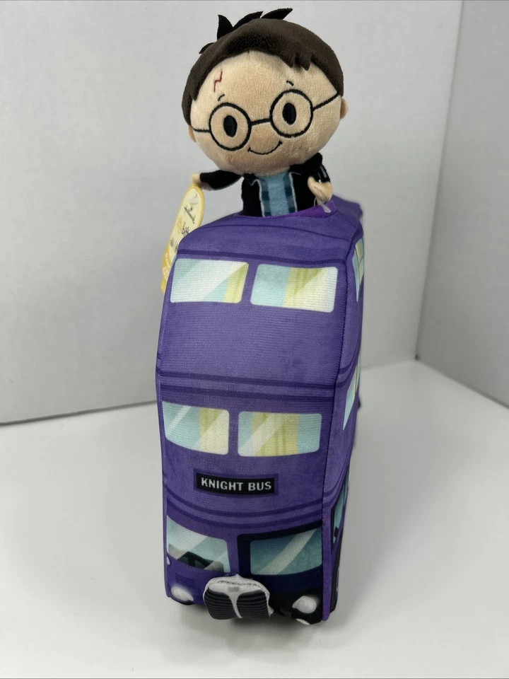 Hallmark Itty Bittys Harry Potter Knight Triple Decker Bus w Plush Figure! - Image 2 of 4