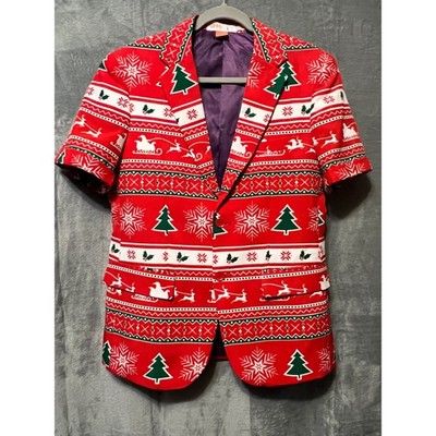 Opposuits Blazer Womens US 36 Short Sleeve Christmas Holiday Party Festive