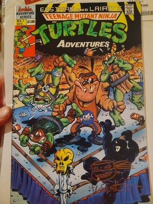 This Is A Vintage Teenage Mutant Ninja Turtles Comic!! Signed By Kevin Eastman!!
