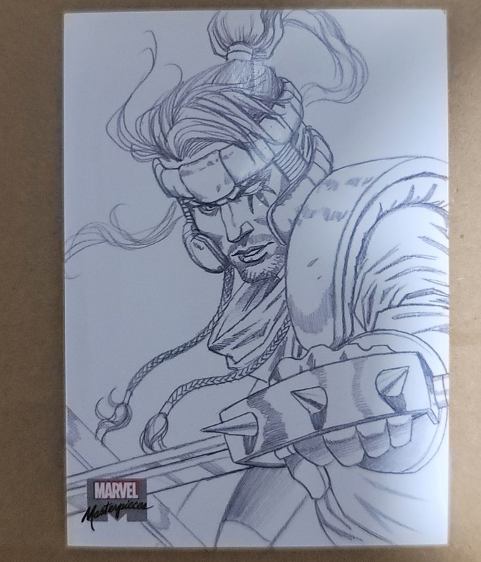 2022 Marvel Masterpieces Preliminary Art Shatterstar #AP-49