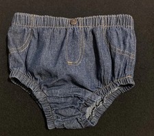 Wrangler Dark Wash Denim Diaper Cover 12 Months Little Rodeo Western Country  