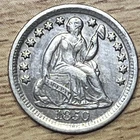 1850 O Seated Liberty Half Dime XF
