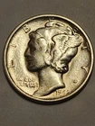 1945 Rare Micro S Mercury Dime Scarce Key Date Rare Blast White
