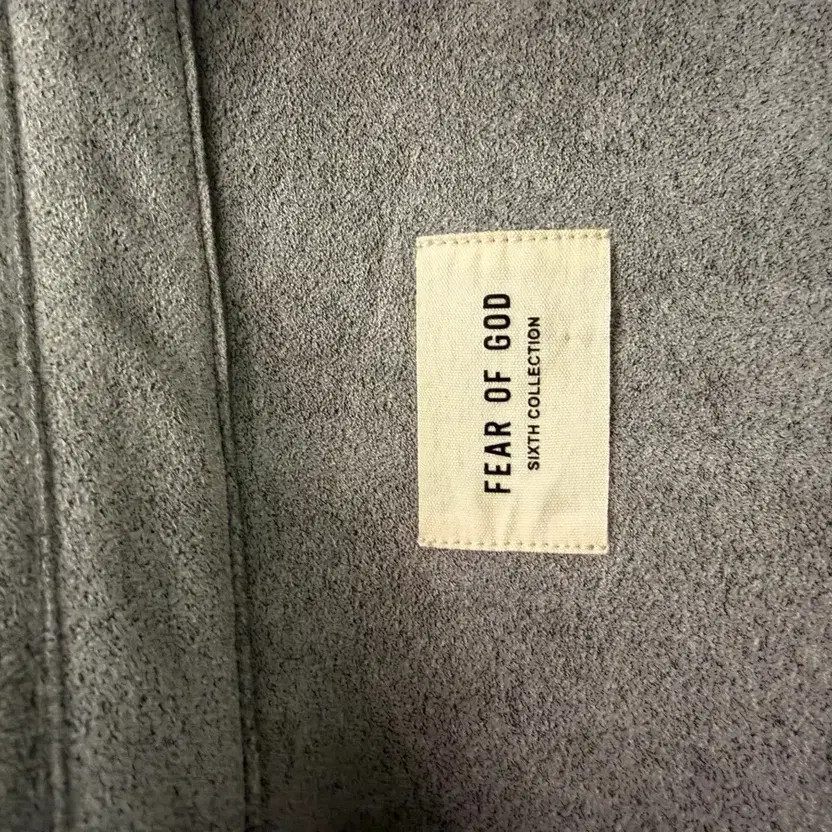 Fear of God 6th Season Oversized Fur Suede Shirt Jacket Gray thumbnail 6