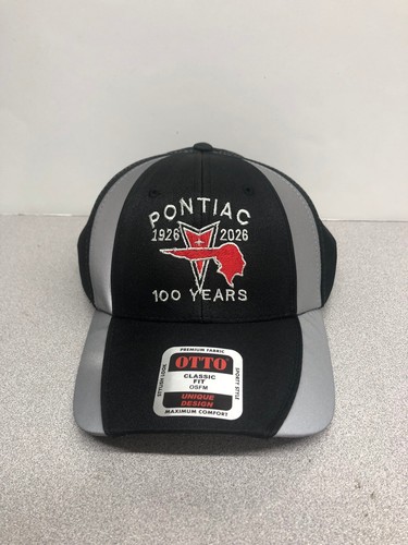 PONTIAC 100 YEAR CELEBRATION 1926-2026 BLACK/GRAY BALL CAP