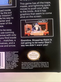 Gremlins 2: New Batch NES 1990 Authentic Complete CIB Manual TESTED Nintendo