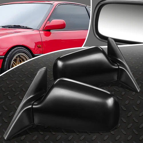 FOR 88-91 HONDA CIVIC OE STYLE MANUAL ADJUSTMENT PAIR REAR VIEW SIDE DOOR MIRROR