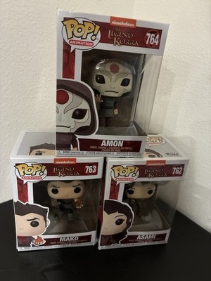 Box Damage  The Legend of Korra Amon 764, Mako 763, Asami 762 Figures