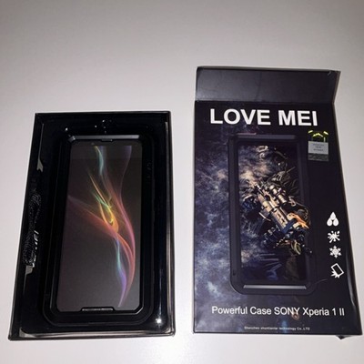 LOVE MEI Rugged Case for Sony Xperia 1 II Life Dirt Ice Shock Proof Black