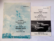Boy Scouts 1958 1960 Program Conservation Sports Tournament Davenport Iowa