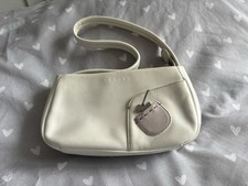 Radley Small Leather Shoulder Bag with Dog Charm Tan