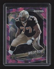 2025 Panini Prizm Black #96 Willie Roaf Prizms Purple Ice #/149