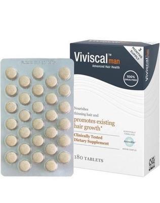 Vi Vis cal Men's Hair Growth Supplement 180 Tablets -3-month Supply-(INTL)