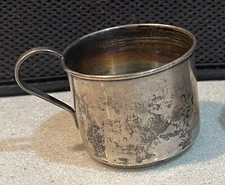 Antique Sheets Rockford S Co 1875 Silver Plate Baby Cup -1920s. 2"Tall, 2.5"Wide