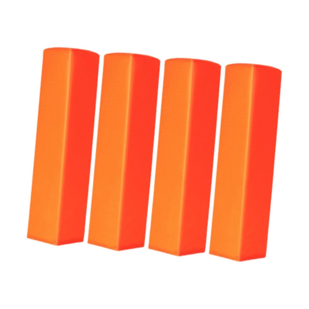 4 Pcs Football End Zone Pylons,18" X 4" X 4" Sand Weighted Anchorless Footbal