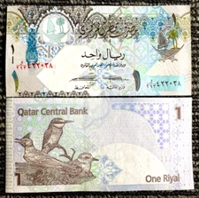 Qatar 1 Riyal Banknote World Paper Money UNC Currency Bill Note  