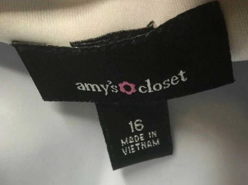 Amy's шкаф девочек фиолетовый цветочный холодные плечи миди платье (размер: 16) - Изображение 3 из 3