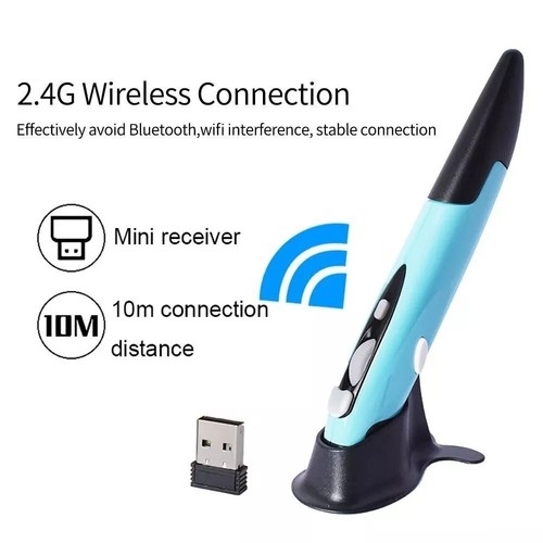 Portable 2.4GHz Presenter Vertical ABS Wireless Optical Presenter Pen Mouse - Picture 9 of 15