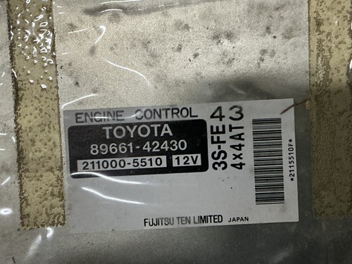 1998 TOYOTA RAV4 2.0L ENGINE COMPUTER CONTROL UNIT ECU ECM OEM 89661-42430 - Picture 8 of 9
