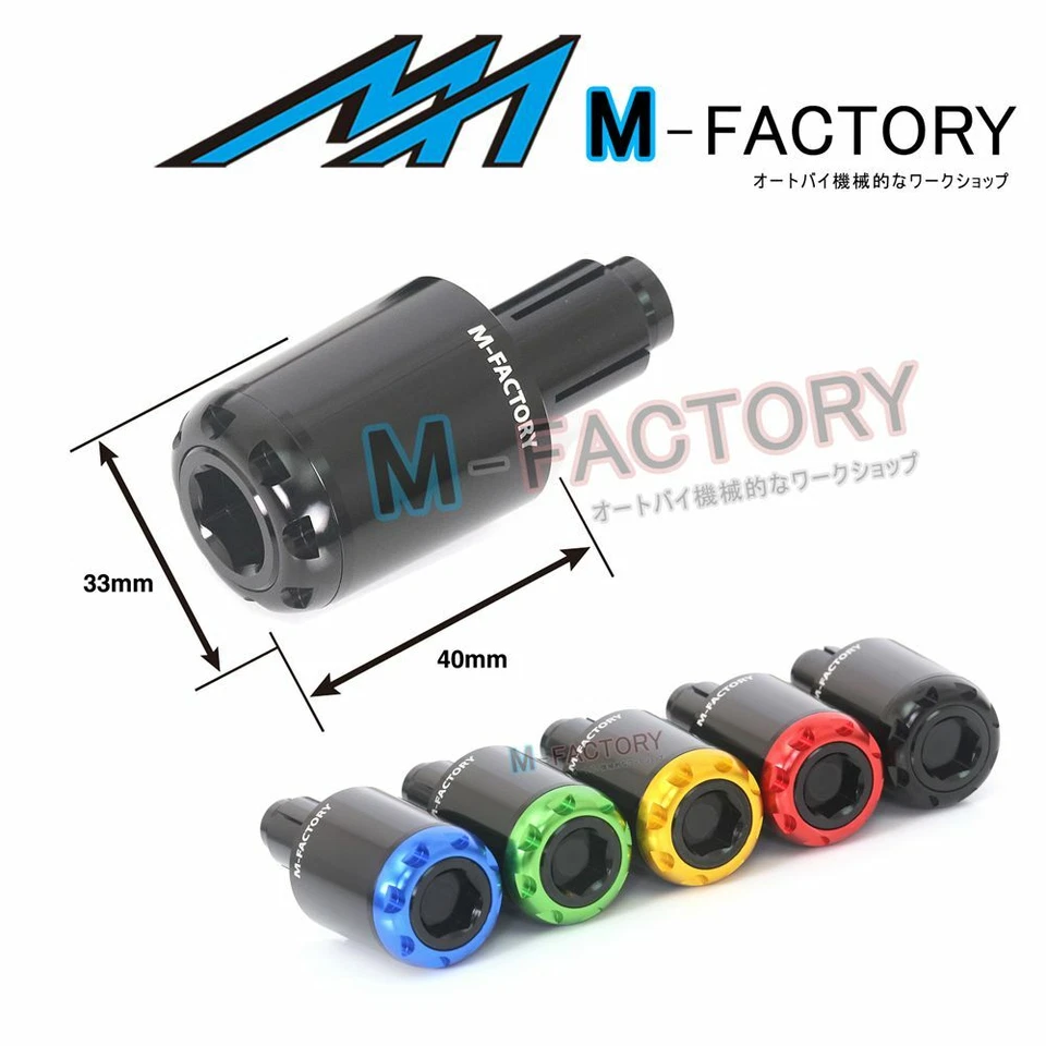 CNC Bar End Sliders For Kawasaki ZZR 600 1100 1200 1400 Z800 Z1000 2015 16 17 - Image 4 of 4