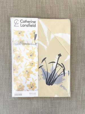 Catherine Lansfield Lilie gelb Bettwäsche/Zuhause Schlafzimmer gemütlich Einzel Bettbezug Geschenk