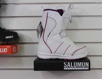 2015 Salomon Pearl Boa Snowboard Boots Womens 6.5 White And Plum 2015 Salomon Pearl Boa Snowboard Boots Womens 6.5 White And Plum
