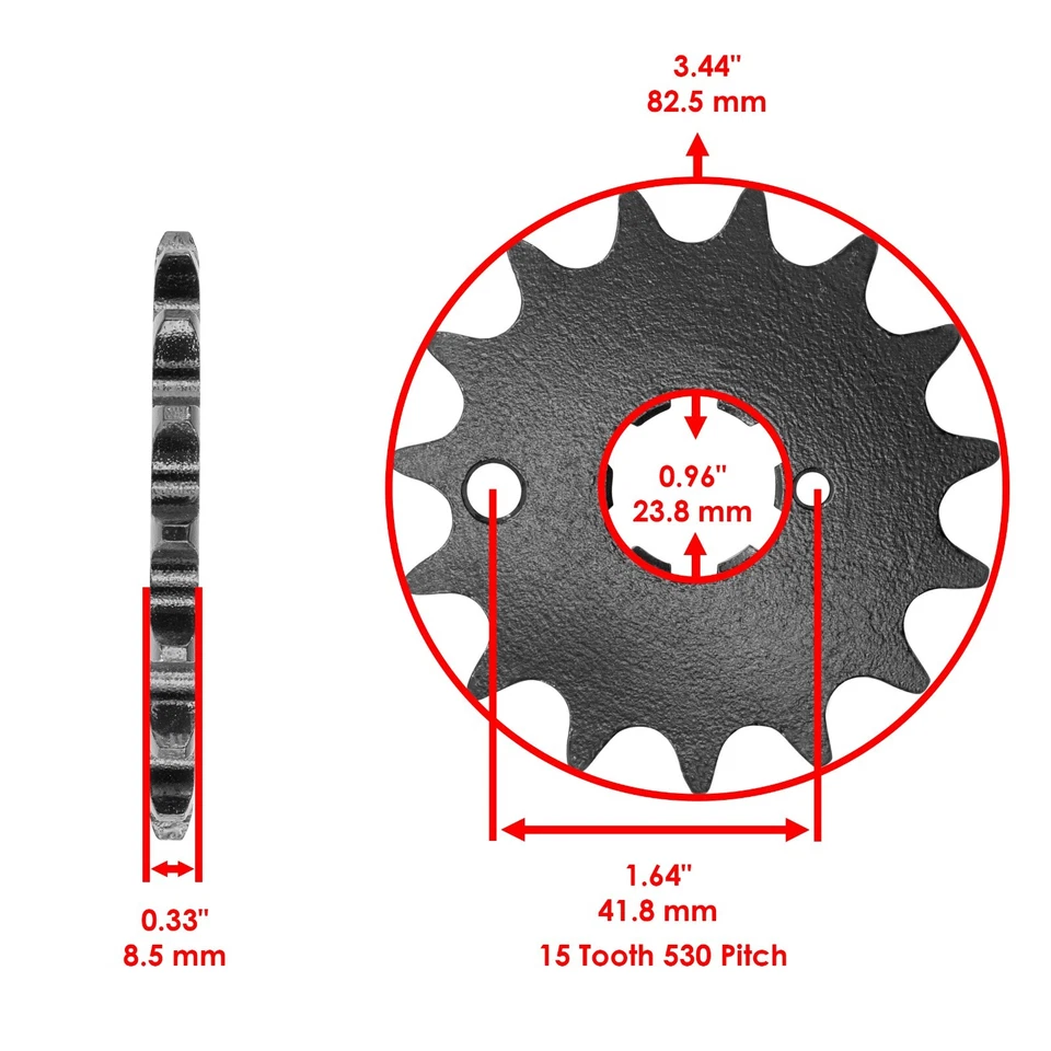Drive Chain & Sprocket Kit for Kawasaki KZ440 Ltd 440 1980-1985 - Image 3 of 4