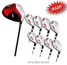 i-Driver 12° Regular Flex + HYBRID Iron 3-PW COMPLETE FULL SET w OVERSIZE GRIPS