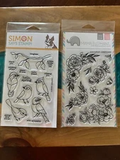 Simon Says Stamp - Spring Birds & Mama Elephant Corner Flowers Stamp Sets - NEW