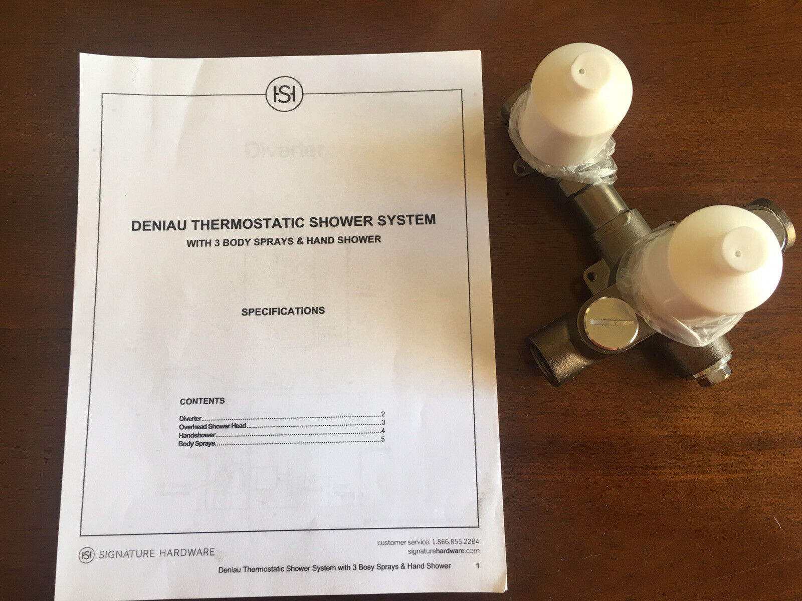 New Signature Hardware Faucet Online limited product pressure shower w valve diverter balanced Sale price